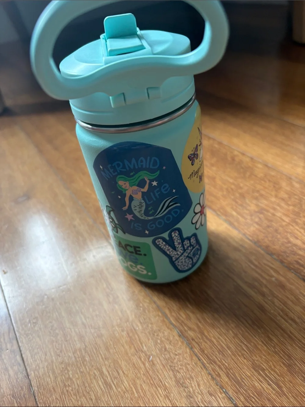 Life Is Good Kids Insulated Straw Bottle - Mint